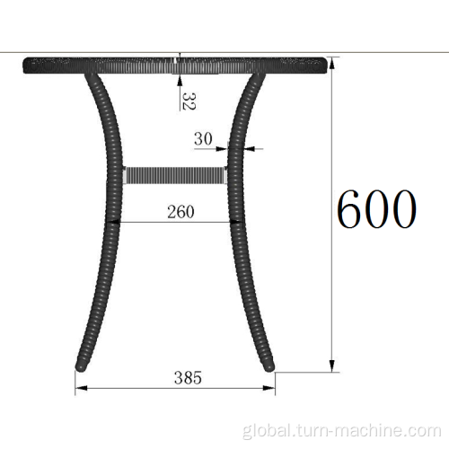 Plastic Woven Leisure Table Plastic outdoor garden rattan woven leisure table Manufactory